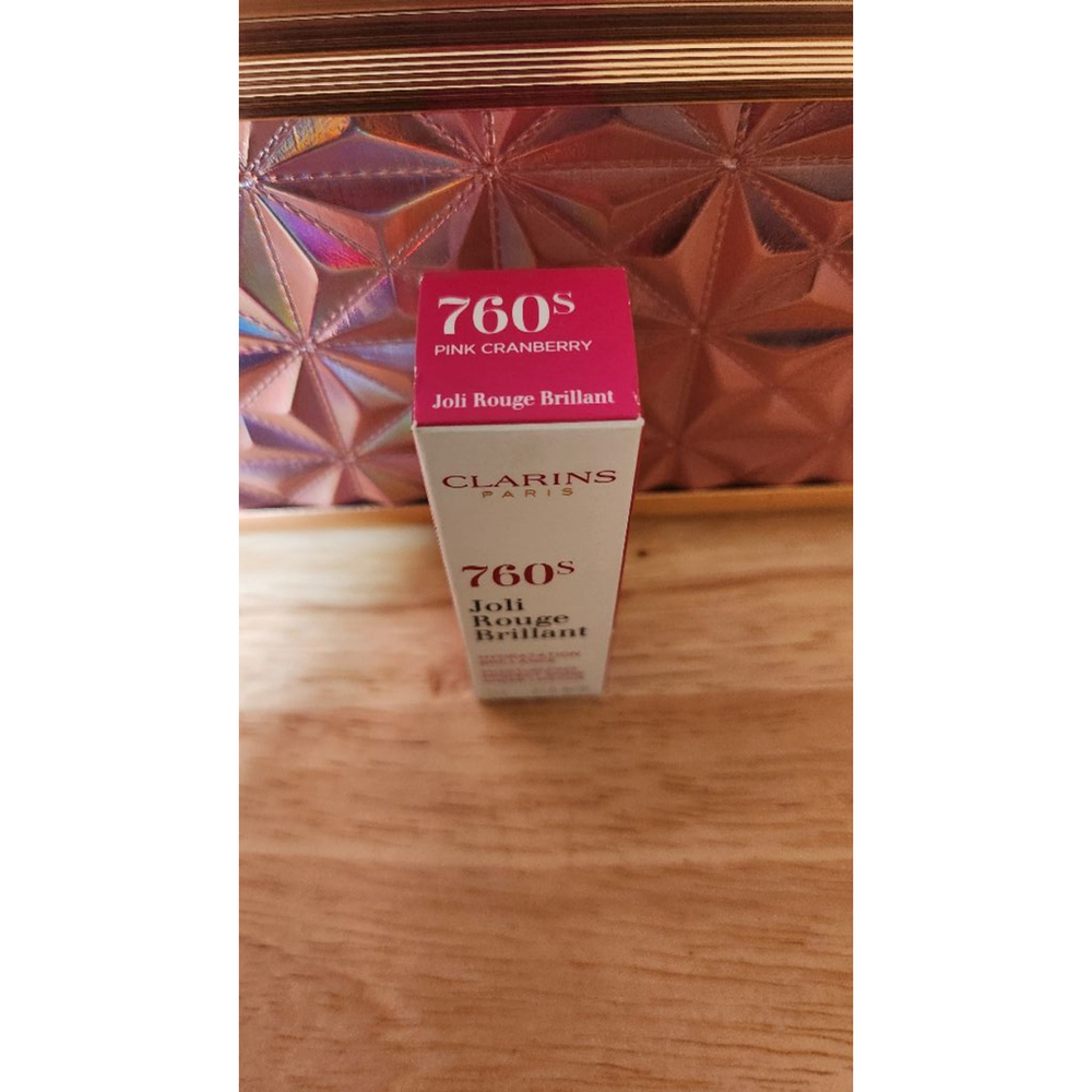 Clarins Joli Rouge Brillant Lipstick Pink Cranberry - Picture 3 of 3